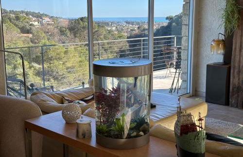 Grande Villa proche Sophia avec magnifique vue mer - Foto 23