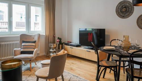 7Seas Ctiy-Apartment Saarbrücken l NETFLIX l Balkon l 24-7 Check-In - Foto 4