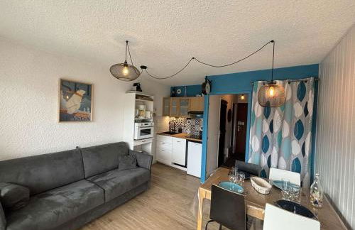 Studio cabine rénové, 4 couchages, pied des pistes, parking, balcon sud - FR-1-297-160 - Foto 8