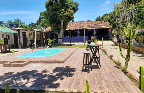 Casa de Veraneio Grande com Piscina, Churrasqueira e 4 quartos - Foto 39