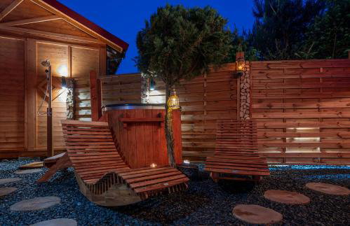 Domki Forest sauna jacuzzi balia Darłowo Darłówko Rusko - Foto 66