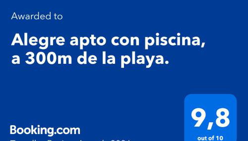 Alegre apto con piscina, a 300m de la playa. - Foto 2