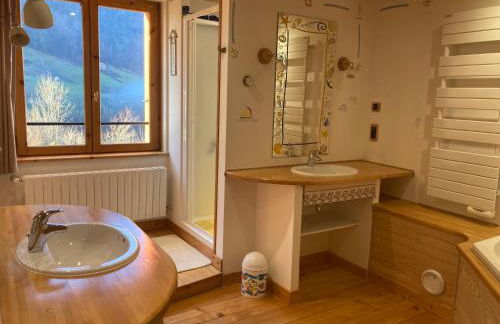 l'Echo des Glieres vue montagne centre village sauna & grill - Foto 27