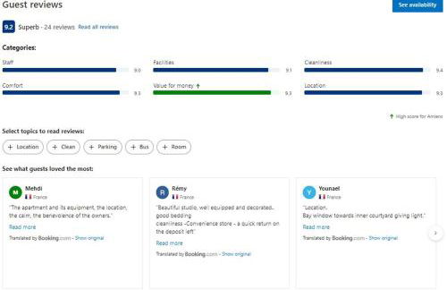 STUDIO COSY HYPER CENTRE GARE AMIENS WIFI NETFLIX 2 PERS - Foto 14