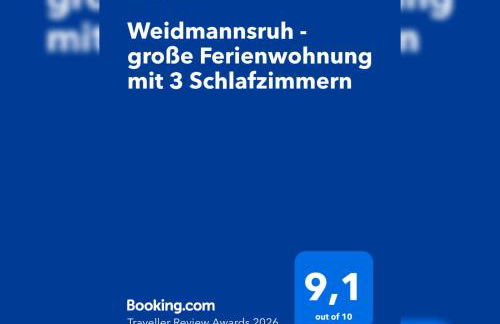 Weidmannsruh - große Ferienwohnung mit 3 Schlafzimmern - Photo 3