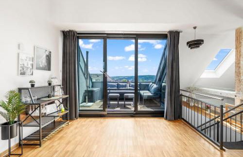 DND Design Loft I 170qm I Parken I Balkon I Workstation I Netflix I Kaffee I Waschmaschine I Trockner I Xbox I Ausblick - Foto 27