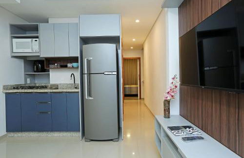 Cobertura Duplex no Campeche Florianópolis, 2 quartos com ar-condicionado, 3 banheiros, WiFi 1Gb, Cozinha completa, Estacionamento, Amplo terraço coberto com churrasqueira - Foto 13
