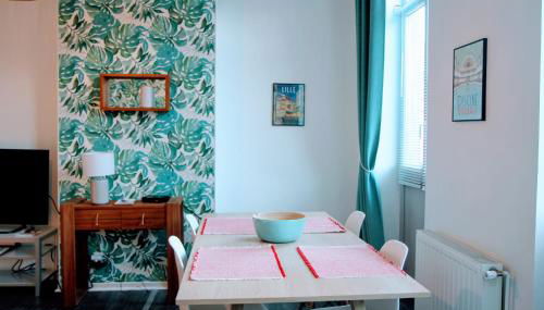 Roubaix Gare wifi métro musée calme confort 6 lits - Gite le Ferrum - Foto 4