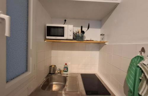 Saint-Mandé studio, proche metro Ligne 1 & Paris Centre, Wifi rapide, Ideal couple, télétravail - Foto 12