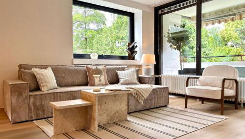 HyggeLiving - DELUXE - 90qm - Balkon - Gartenblick - 55 Zoll TV - Boxspringbetten - Hunde - Kinder - Fahrradkeller - Foto 2