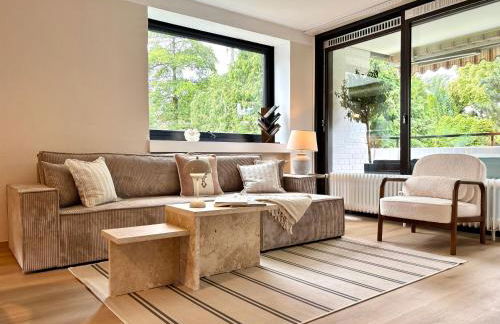 HyggeLiving - DELUXE - 90qm - Balkon - Gartenblick - 55 Zoll TV - Boxspringbetten - Hunde - Kinder - Fahrradkeller - Foto 2