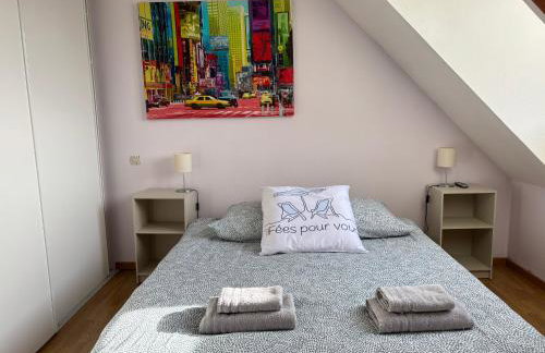 Villa des pontons Maison 5 chambres avec grand jardin clos et belle terrasse séjour spacieux lumineux à 2 kms de la plage d'Arromanches près de Bayeux, Omaha beach - table de ping pong - garage - Foto 26