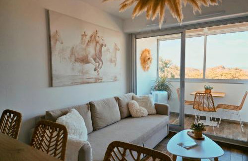 Sable & Pampas - Meublé de Tourisme 5 étoiles - Vue Panoramique & Terrasse - Climatisation - Plage à 200m - Foto 10