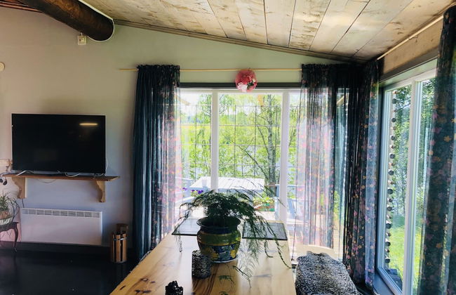 Liljekonvalj Cottage Overlooking the River Sauna - Foto 4