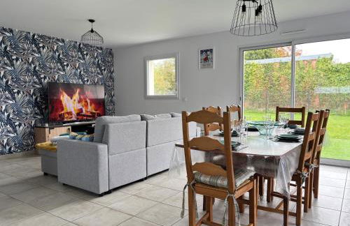 Les dunes, maison neuve 8 p bien équipée jardin clos, terrasse équipée, parking, garage à 850 m de la plage et centre bourg, sur plages du débarquement près Arromanches et Bayeux, chiens bienvenus - Foto 16