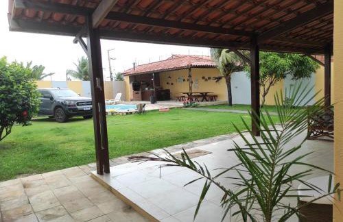 casasveraneio , Barra de são Miguel casa com 4 quartos sendo 2 suítes,todos com ar condicionado, 300 m da praia, 5 minutos praia das conchas e 10 do gunga! Área de lazer com piscina de 10 m churrasqueira e freezer!a melhor! - Foto 27