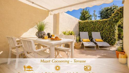Mazet - Plage de la Nartelle à 200M- Piscine au sel -Terrasse- parking - BBQ- Séjour calme & détente draps inclus- Check-in 20h maximum - Foto 5