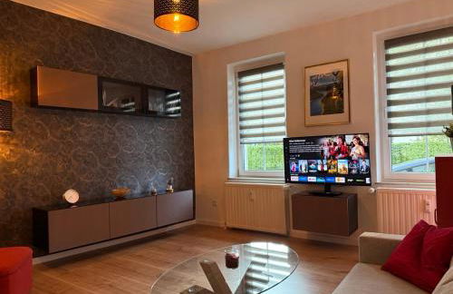 Ferienwohnung Lucy - Moderne Ferienwohnung mit kostenlosem Parkplatz, Terrasse, nahe Bad Schandau und Malerweg - Foto 6