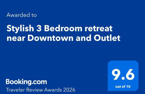 Stylish 3 Bedroom retreat near Downtown and Outlet - Foto 8