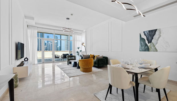 Burj Khalifa View BaySquare Business Bay - Foto 4, Servicio de comidas en la habitación