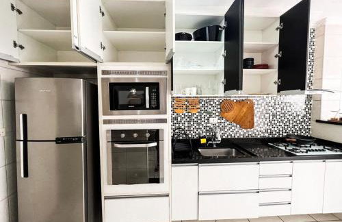 Onda76 Ap temporada Praia Grande Beira Mar churrasqueira carvão - Foto 43