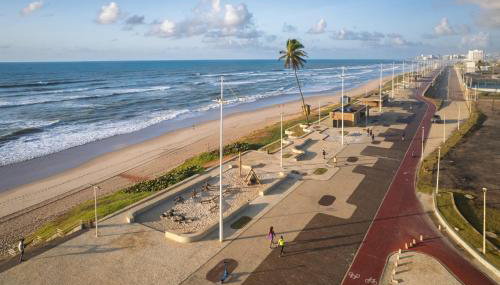 Studio a 150m da praia em Salvador Piscina com Vista do Mar - Foto 4