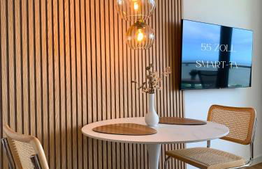 Panoramameerblicksuite direkt am Strand, Garage Wlan, Aufzug, Smarttv,Bettwäsche,Handtücher, Netflix uvm - Foto 7