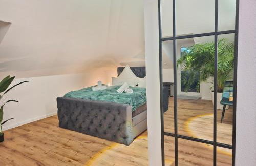 Design-Penthouse I 90qm I Europapark 20 min I Boxspring I Nespresso I Parkplatz - Foto 24