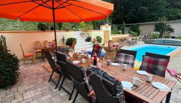 Ferienhaus mit Pool im Seußlitzer Grund - Foto 4, Garden, Garden view