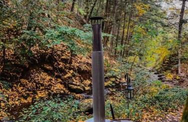 Creek Side Cabin with Wood Fired Hot Tub and Fire Pit - Foto 18