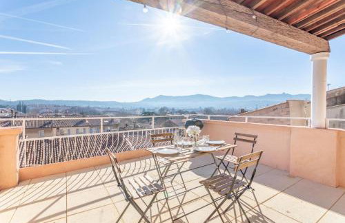 Mont Ventoux - Terrasse - Vue dégagée - Linge de qualité - Fibre - Confort - Foto 13
