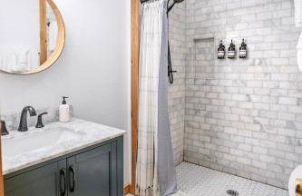 Big Mountain View! Downtown Gatlinburg Chalet Village! Hot Tub! Fan Favorite! AFrame Dreams! Magazine-Featured! Stunning Interiors! Little Green Cabin - Photo 42