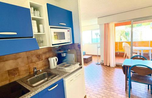 Studio 4 pers, balcon vue mer, Wi-Fi inclus - FR-1-827-22 - Foto 8