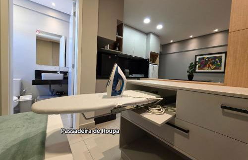 Flat novo e moderno, 4 pessoas ao lado do Paraguai - Foto 13