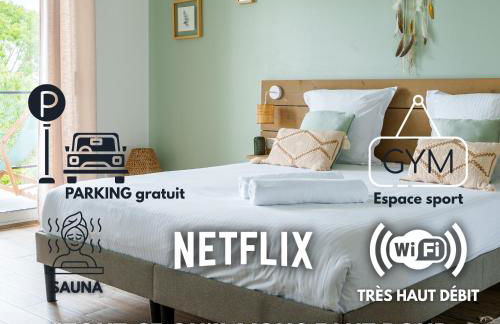 La Villa Perchée, Appartements Élégants, sauna Privé, sport, terrasses et Vue Panoramique, Parking protégé, proche PARIS - Foto 4