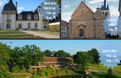 Confort et Nature, Duplex Idéal à Jouy-en-Josas, Parking gratuit, 25 mn orly, 10 mn Versailles - Foto 24