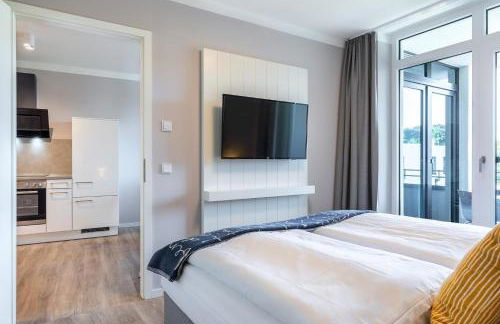 Godewindpark Deluxe-Apartment 2-12 mit eigener e-Ladesäule in der Tiefgarage und XL-Strandkorb am Strand - Foto 36