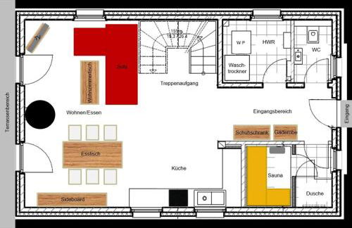Modernes Reetdach-Ostseeferienhaus Bella Mare, Insel Usedom mit Sauna, Kamin & Sonnenterrasse - Foto 54