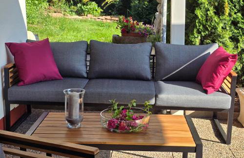 Exklusive Ferienwohnung Bad Salzschlirf - direkt am Waldrand - großer Garten kompett umzäunt - Hunde willkommen - 2 private Stellplätze - Foto 11