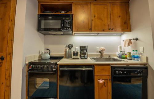 Studio Efficiency Unit with Balcony over Mountaineer Square condo - Foto 14