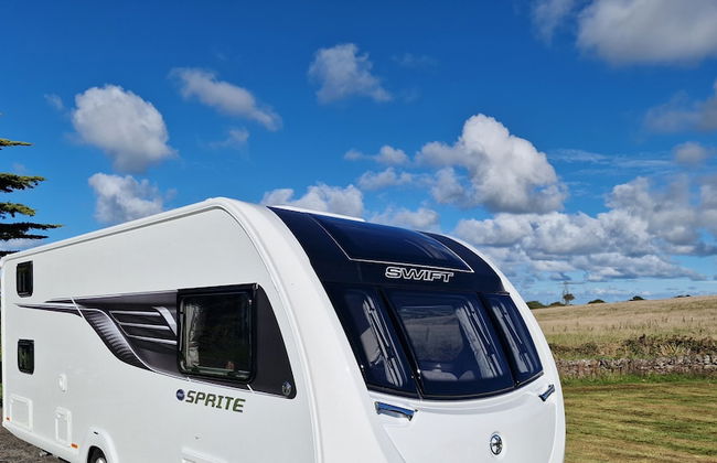 Brand new Touring Caravan Sited all Setup Ready - Photo 20