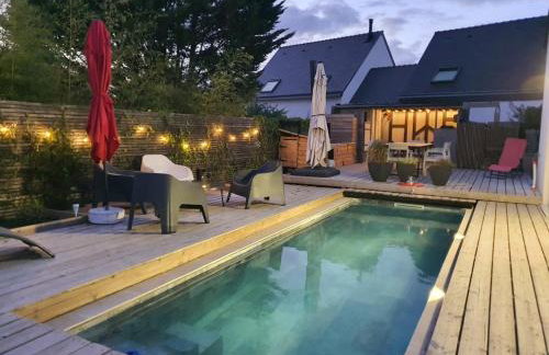 St Gildas de Rhuys - Maison 8 à 10 pers - 5 chambres, piscine du 01 05 au 30 09 - Borne de recharge 3 7 kw - 900 m plage et 500 m centre bourg - Photo 1