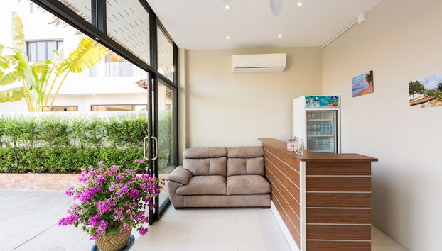 Mostrador de check-in y check-out