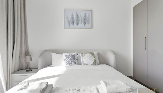 WelHome - Charming Apt With City Lights in Sobha Waves - Foto 3, Habitación