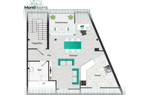 Urbanes Dachrefugium mit Balkon - Photo 14