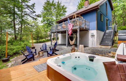 Hot Tub, Fire Pit and Barrel Sauna Poconos Abode - Foto 10