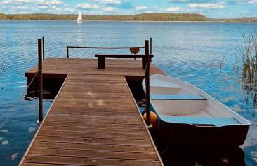 Dom nad jeziorem Mazury pomost segment 2 - Foto 6