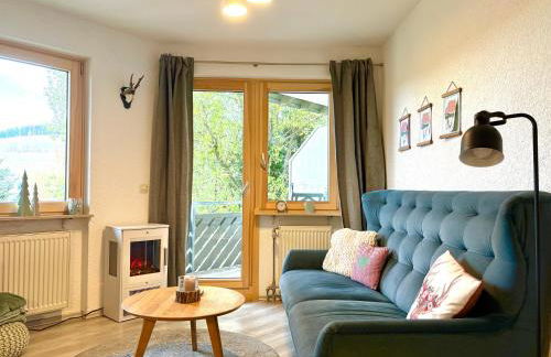 Fewo Herzgrün direkt an Wanderwegen mit traumhafter Aussicht Sauna E-Ladestation - Foto 5