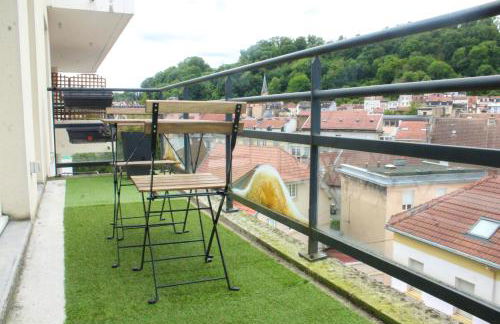 TheSkyFall , cosy appartement, terrasse & parking - Foto 18