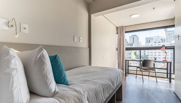 Share Consolação by Viva - Prédio completo na Consolação com piscina no rooftop próx ao Mackenzie - Foto 5, Habitación